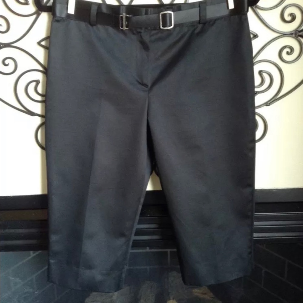 Tailored Black Short/ Lanvin Belt